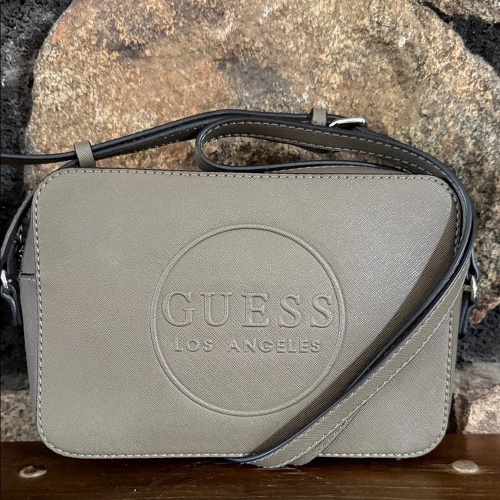 Guess‎ Taupe Medium Size Embossed Crossbody Bag NWOT